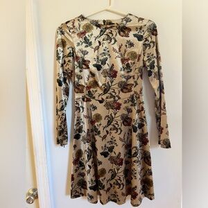 Zara velvet mini dress
